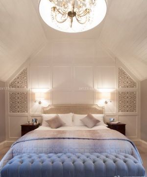 最新美式家装90平带平顶阁楼小户型装修图片欣赏