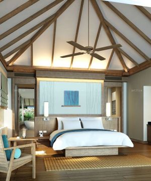 东南亚风格三层别墅设计效果图