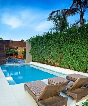 豪华别墅花园游泳池设计装修图片大全