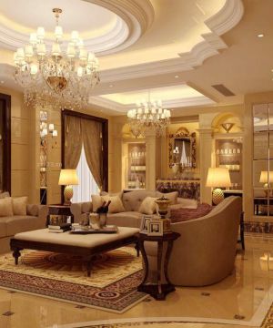 最新简欧风格客厅酒柜装修效果图2025