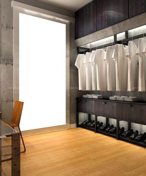 别墅简欧风格衣帽间最新装修设计效果图片欣赏