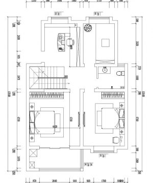 最新复式别墅两居室装修设计图纸2025