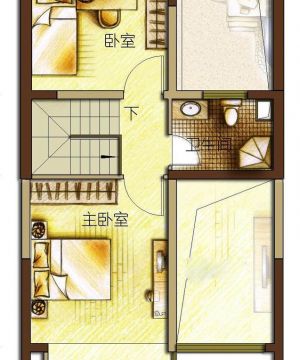 最新80平米两居室装修平面图