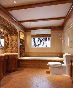 2025美式农村盖别墅卫生间装修效果图