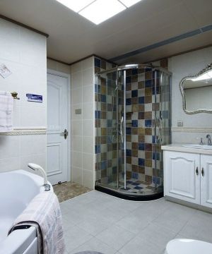 农村盖别墅卫生间墙砖设计图片欣赏