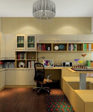 小户型装修榻榻米深褐色木地板装修图片2025