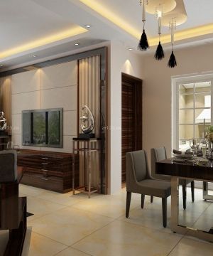 2025现代简约餐厅餐桌椅子装修图片欣赏