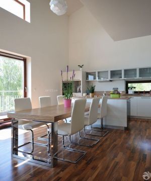 2025新简约风格农村别墅厨房餐厅装修效果图欣赏