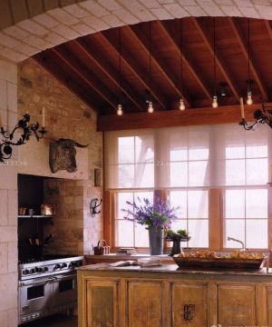 农村别墅厨房吊顶装修效果图大全2025图片