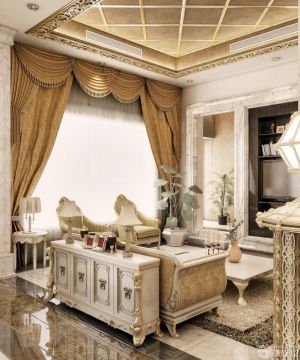 传统2025农村别墅欧式窗帘最新设计效果图片