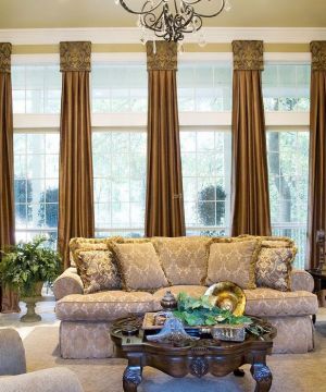 2025经典欧式自建别墅窗帘设计图片