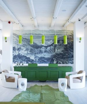 2025最新唯美外国别墅绿色橱柜设计效果图