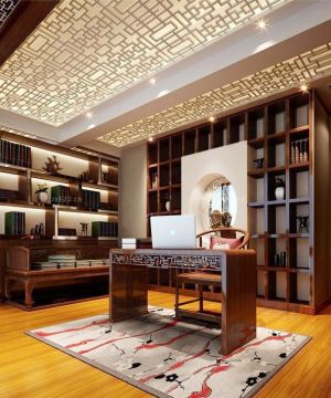 豪华别墅内部家庭书房最新装修图片欣赏