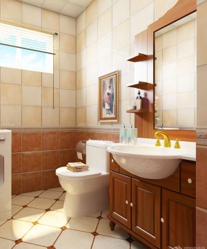 2025别墅样板房卫生间地板砖图片大全