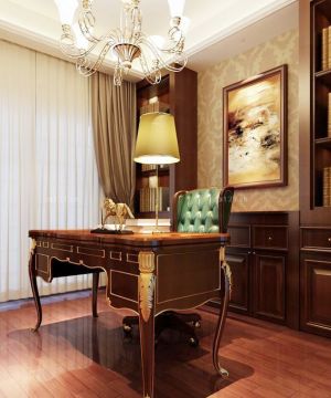 2025别墅样板房书房装修图片