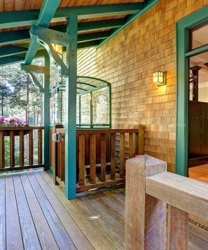 山区小别墅庭院阳台最新设计效果图欣赏