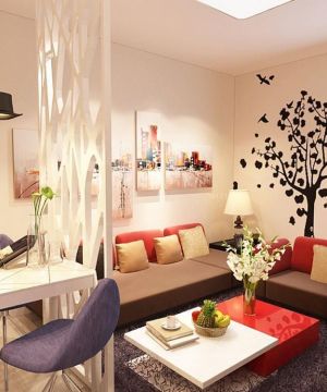 最新60平米房屋镂空隔断设计装修效果图大全