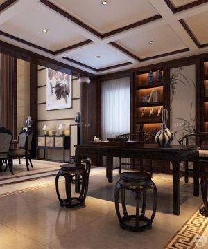 最新两层别墅家庭书房设计效果图片大全2025