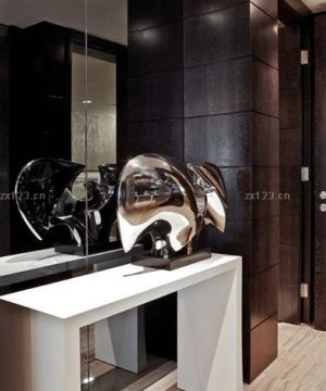 现代家装别墅入门玄关设计装修图片