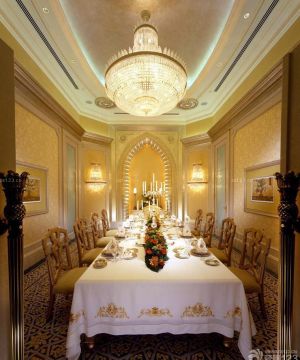 别墅豪华餐厅设计样板间