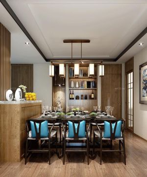 别墅欧式餐厅最新装修效果图