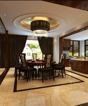 2025双拼别墅家居餐厅设计装修图片