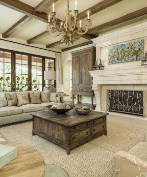 2025美式乡村风格一层乡村别墅设计图片