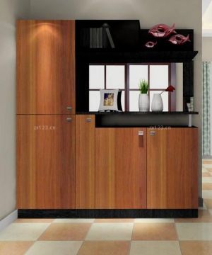 2025进门玄关鞋柜装修图片带镜子