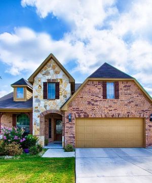 农村别墅仿古砖造型装修效果图