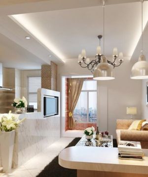 2025现代风格家装厨房客厅隔断设计图片