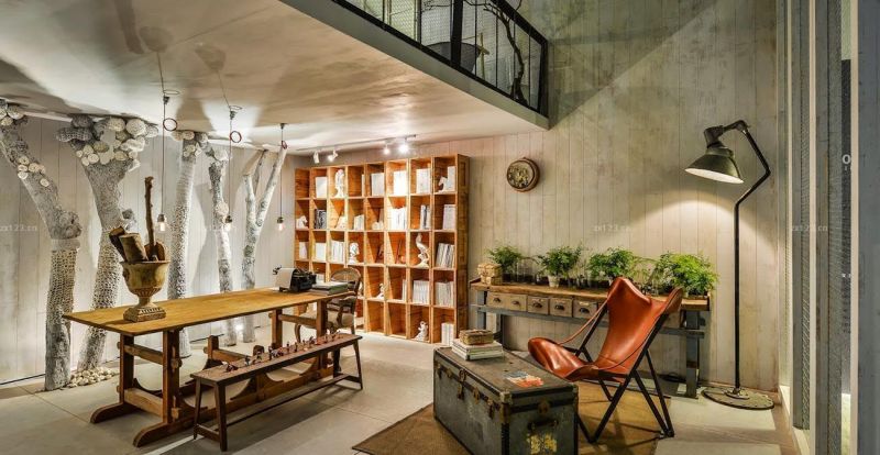 2025简欧风格别墅书房装修效果图大全