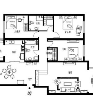 2025三室两厅两卫户型图片