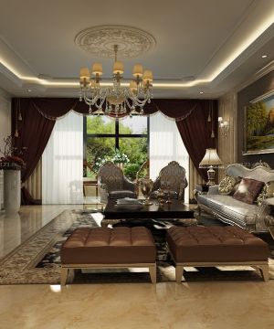 四室两厅两卫欧式沙发装修效果图片欣赏