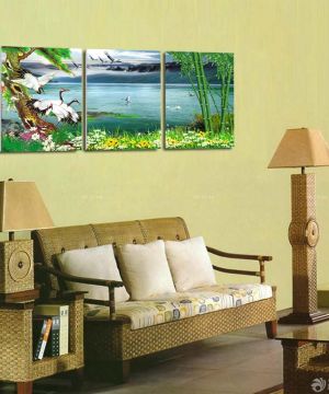 2025现代客厅壁画图片 