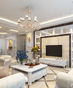 欧美小户型电视墙装修效果图大全2025图片