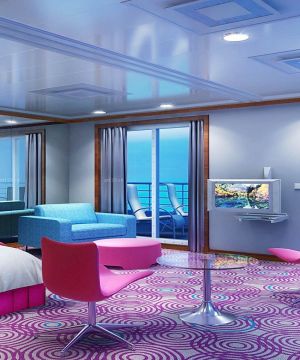 2025绚丽现代风格客厅门口装修图片