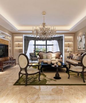 2025欧式家装客厅设计效果图
