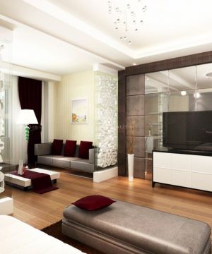 创意艺术玻璃隔断装修效果图大全2025图片