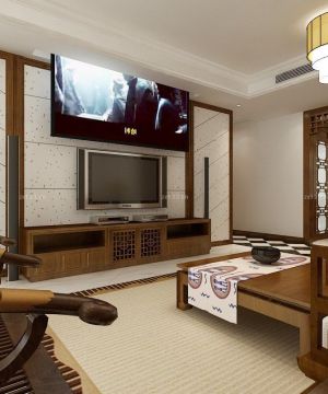 客厅中式木质茶几装修效果图大全2025图片