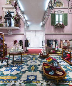 唯美欧式田园风格服装店装修效果图大全2025图片