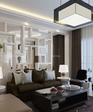 时尚现代博古架隔断图片大全