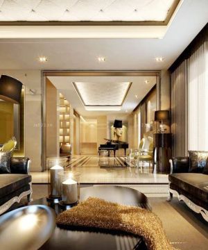 2025欧式最新客厅窗帘效果图片