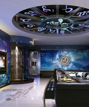 2025最新ktv圆形吊顶装修效果图片