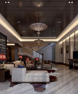 中式跃层住宅隔断装修效果图大全2025图片