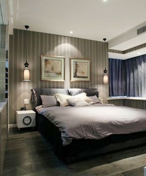 卧室铅塑板飘窗窗台板装修效果图