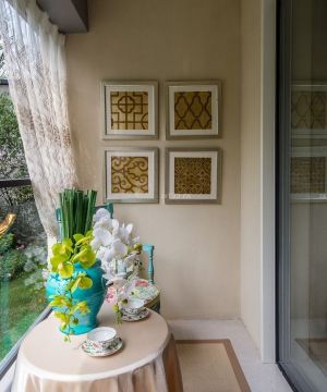 法式风格阳台装饰效果图