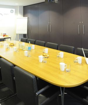 公司会议室储物柜装修设计效果图片