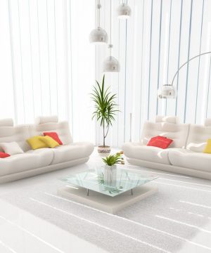 简约别墅客厅壁纸图片