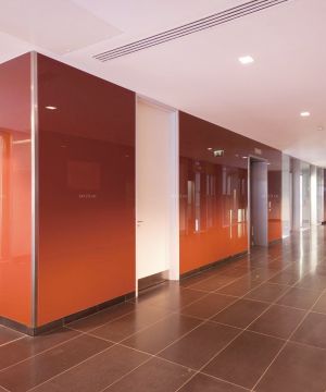 公司走道吊顶圆灯灯泡效果图