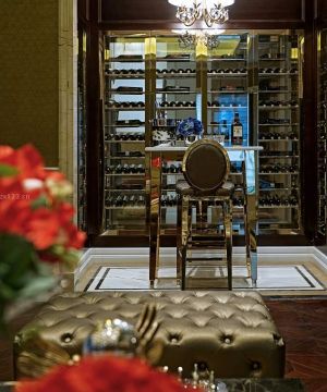 洛可可建筑风格别墅酒窖设计图